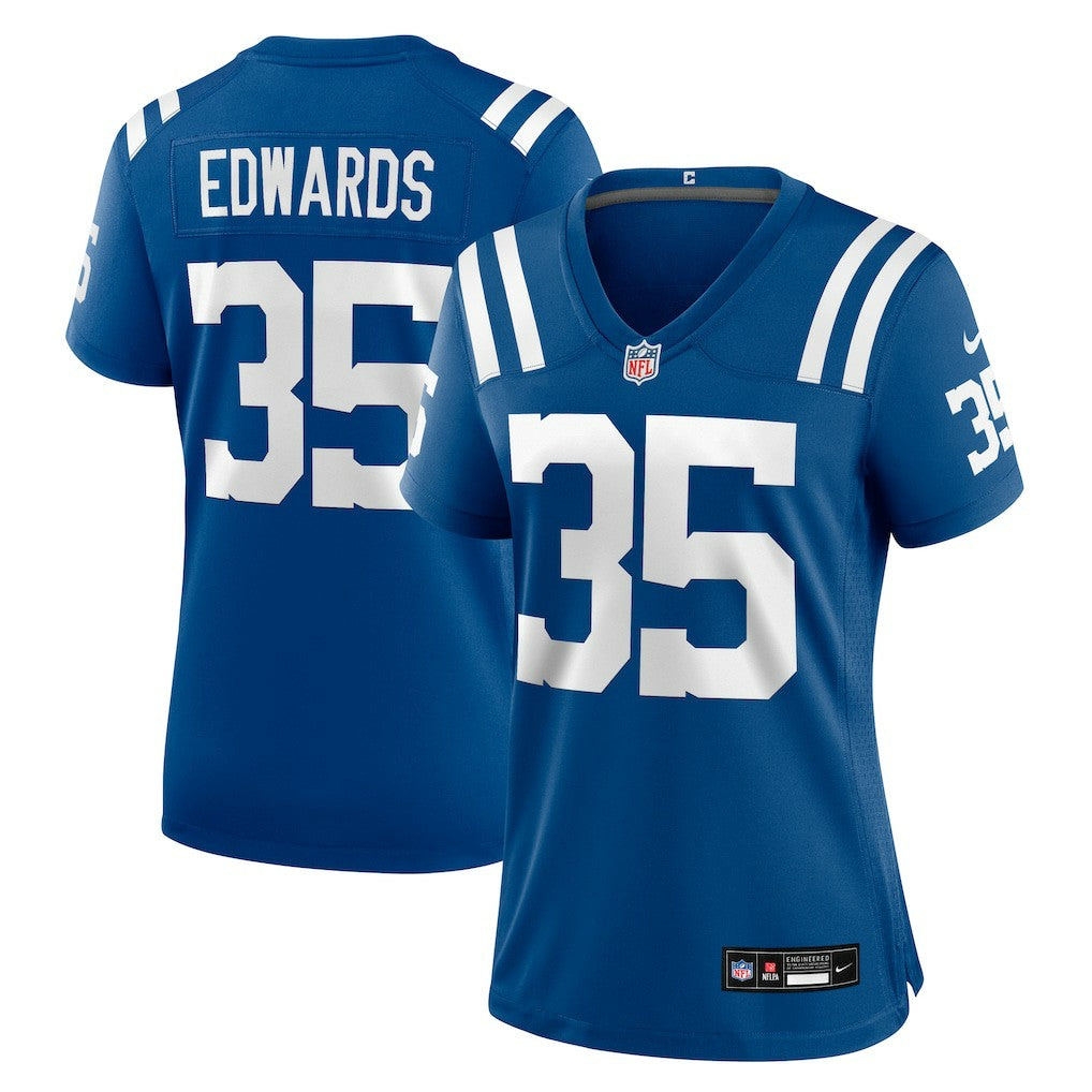 Johnathan Edwards  Women's Team Game Jersey - Indianapolis Colts