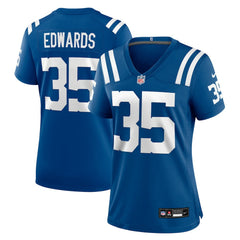 Johnathan Edwards  Women's Team Game Jersey - Indianapolis Colts