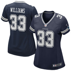 Javonte Williams  Women's Team Game Jersey - Dallas Cowboys