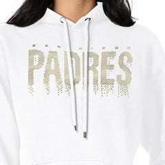 MLB San Diego Padres G-III 4Her by Carl Banks Women's Metallic Drop Fleece Hoodie