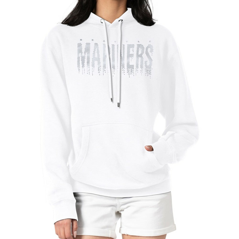 MLB Seattle Mariners G-III 4Her by Carl Banks Women's Metallic Drop Fleece Hoodie