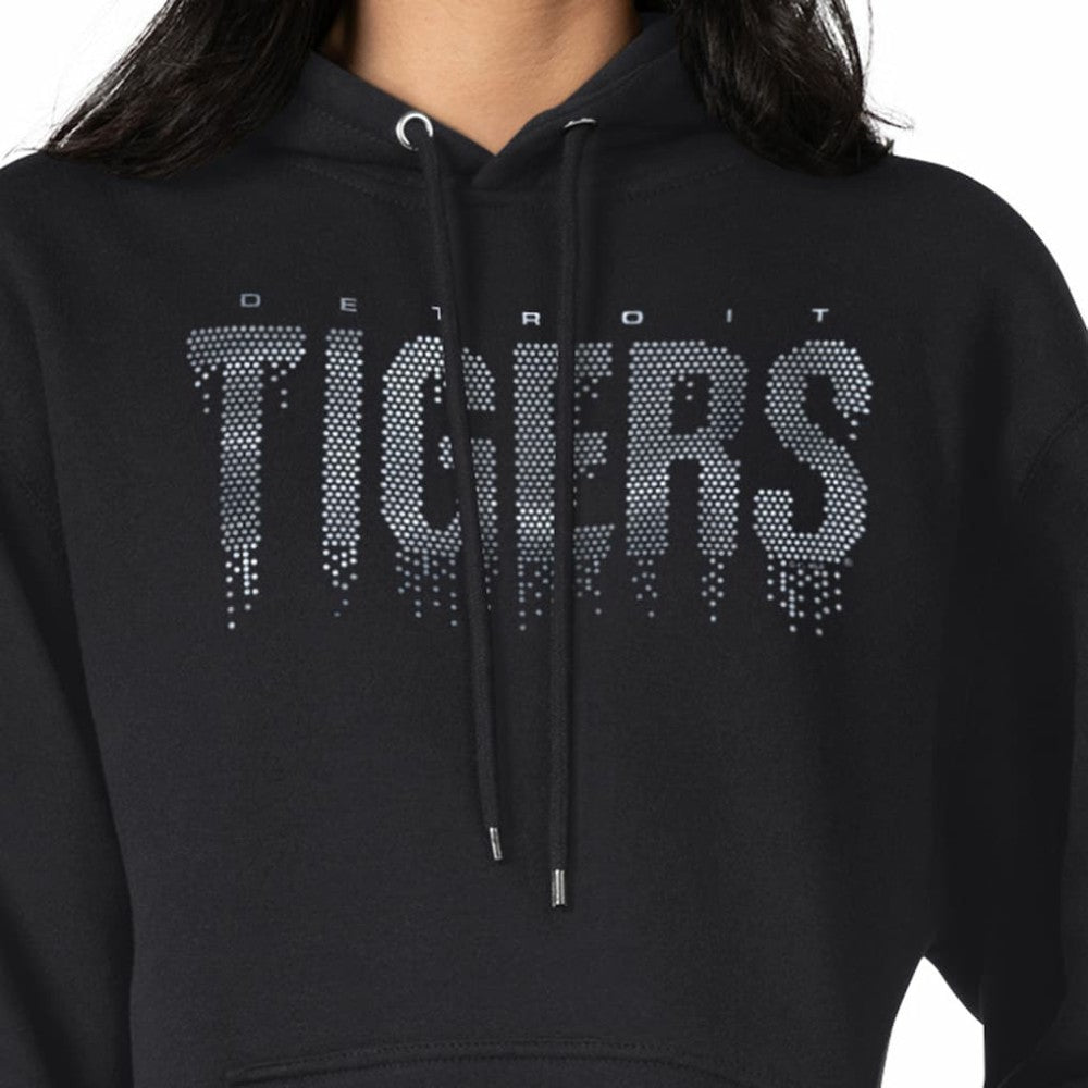 MLB Detroit Tigers G-III 4Her by Carl Banks Women's Metallic Drop Fleece Hoodie