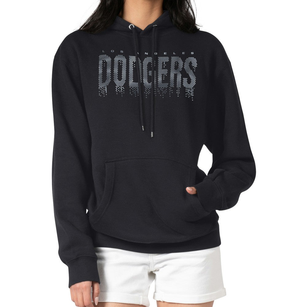 MLB Los Angeles Dodgers G-III 4Her by Carl Banks Women's Metallic Drop Fleece Hoodie