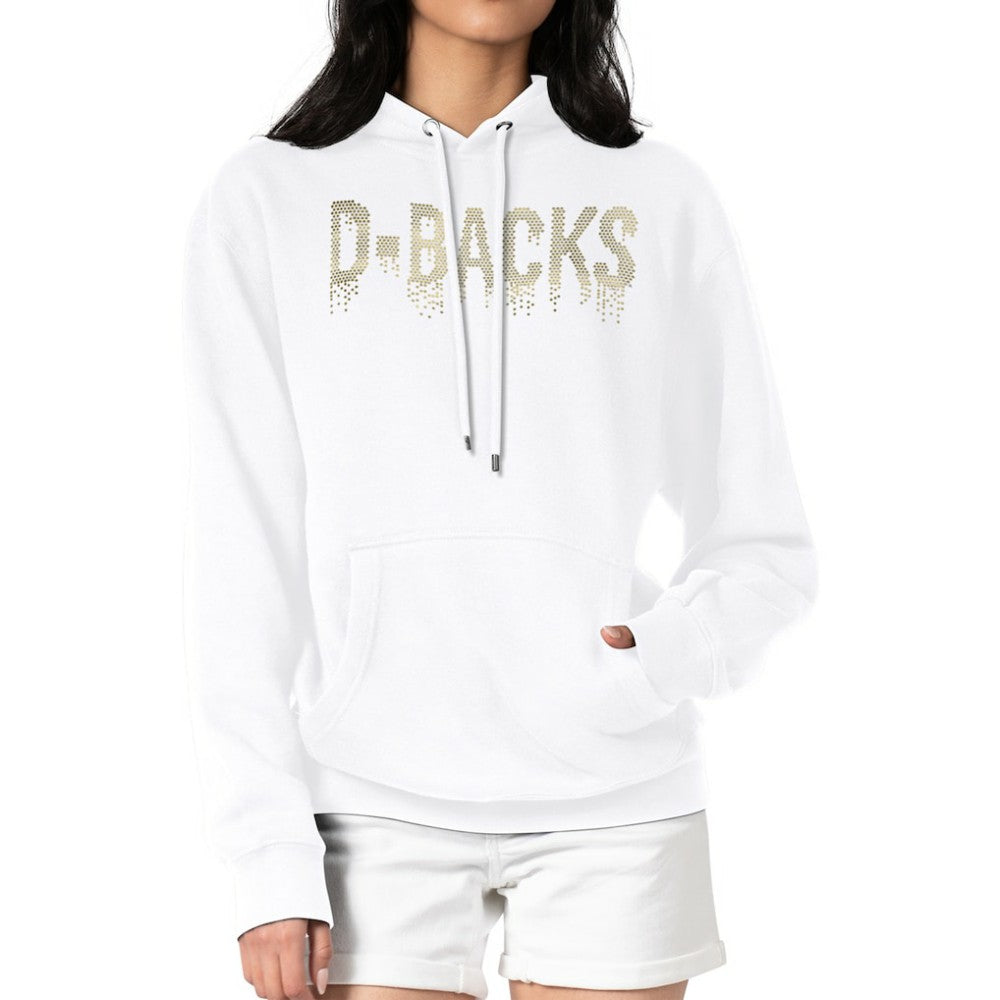 MLB Arizona Diamondbacks G-III 4Her by Carl Banks Women's Metallic Drop Fleece Hoodie