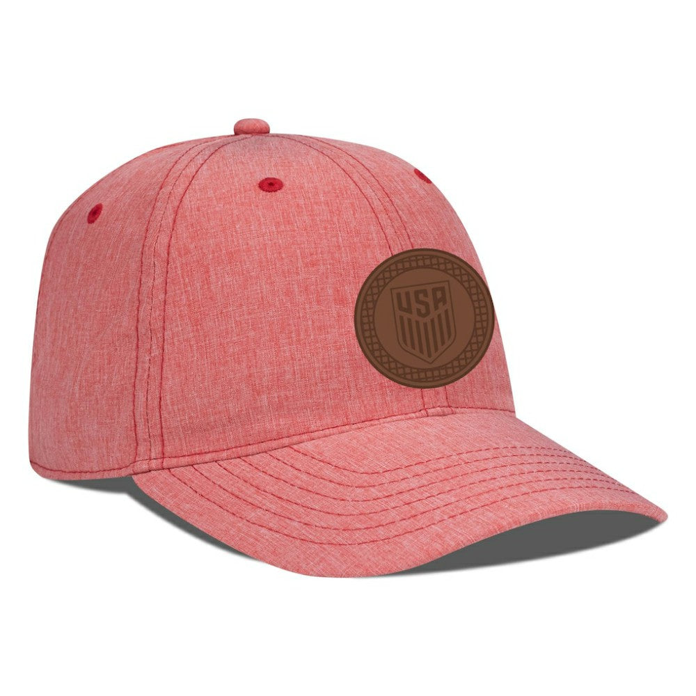 USMNT Levelwear Idol Periscope Adjustable Hat -  Heather Red