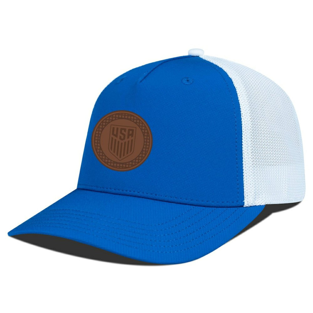 USMNT Levelwear Signal Periscope Adjustable Trucker Hat -  Royal/White