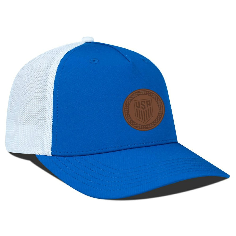 USMNT Levelwear Signal Periscope Adjustable Trucker Hat -  Royal/White