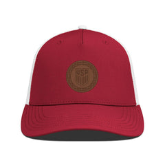 USMNT Levelwear Signal Periscope Adjustable Trucker Hat -  Red/White