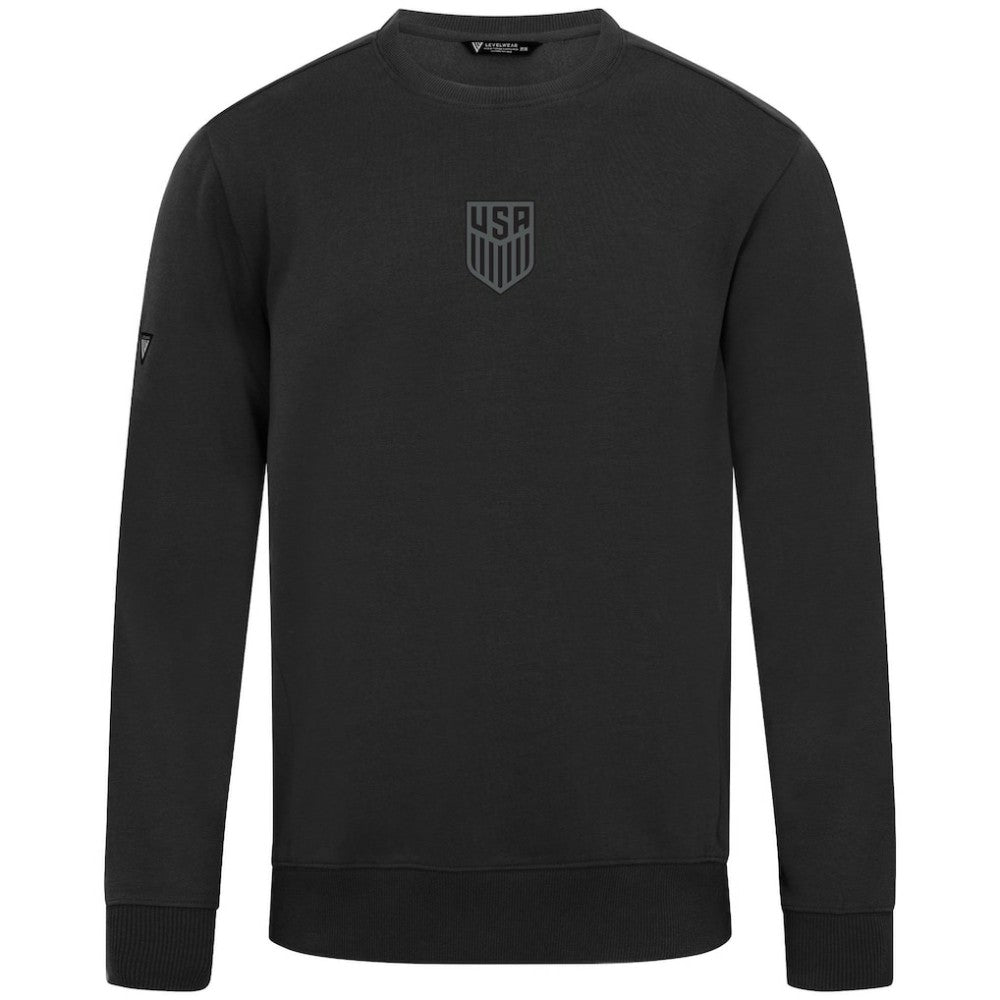 USMNT Levelwear Zane Chenille Sweatshirt -  Black