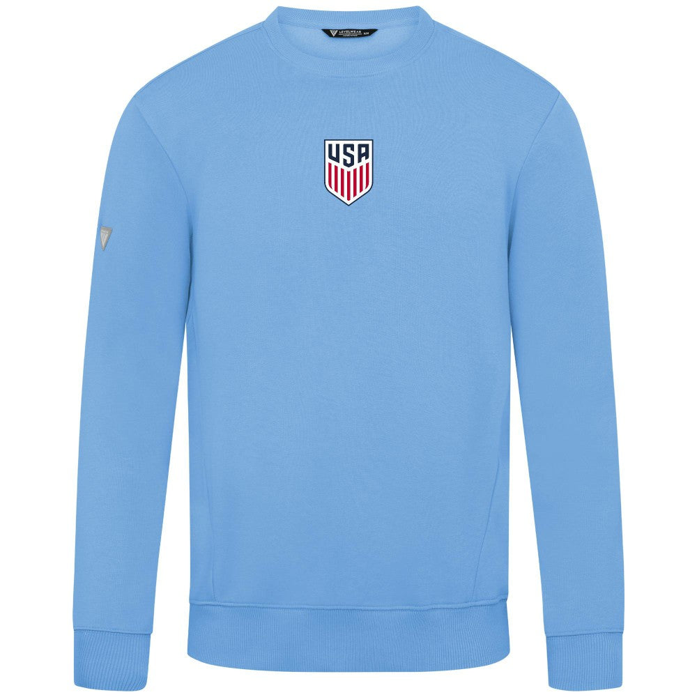 USMNT Levelwear Zane Chenille Sweatshirt -  Light Blue