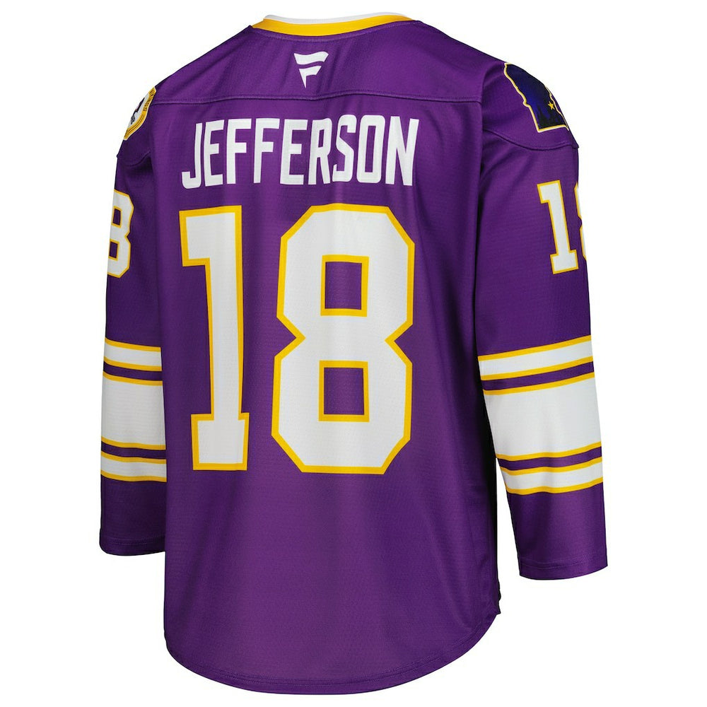 Justin Jefferson  Hockey Jersey - Minnesota Vikings