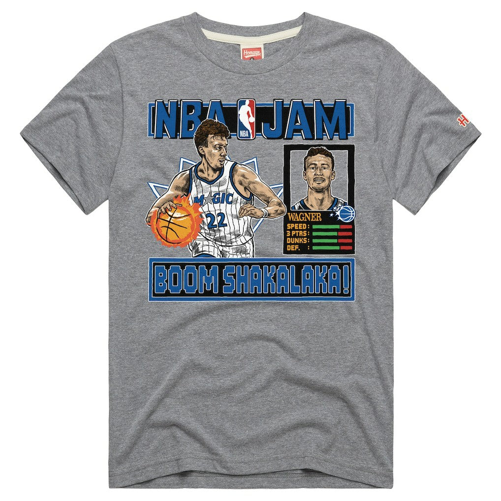 NBA Franz Wagner Orlando Magic Homage Unisex NBA Jam Tri-Blend T-Shirt