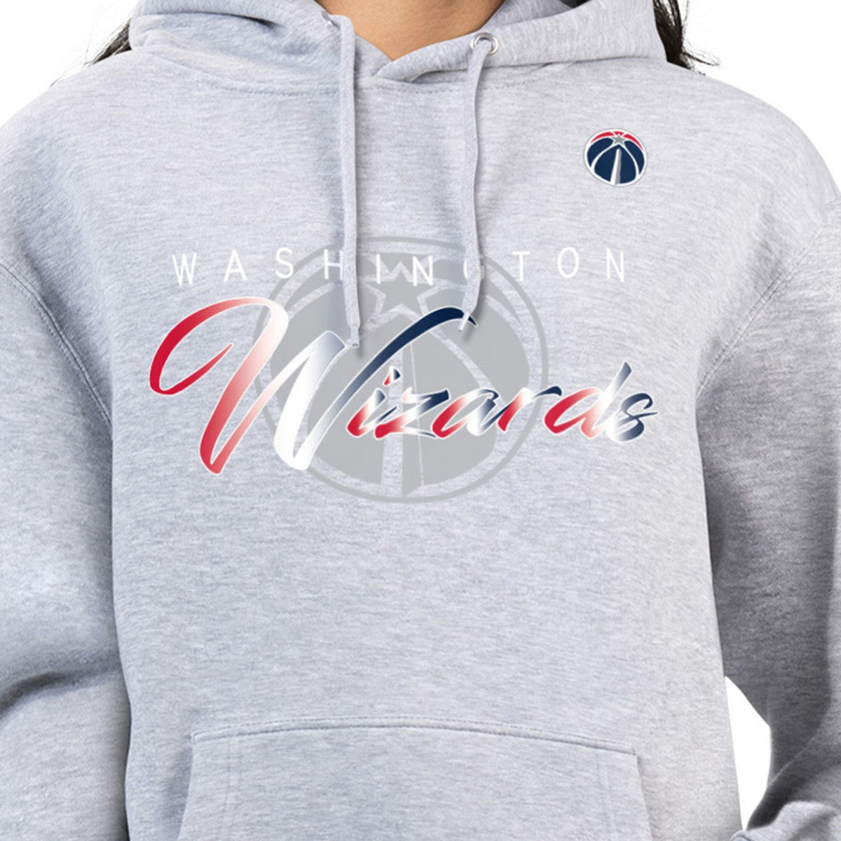 NBA Washington Wizards G-III 4Her by Carl Banks Women's Shadow Logo Tri-Blend Fleece Hoodie
