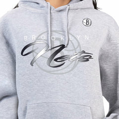 NBA Brooklyn Nets G-III 4Her by Carl Banks Women's Shadow Logo Tri-Blend Fleece Hoodie