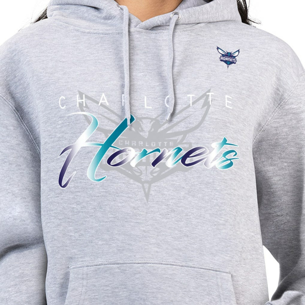 NBA Charlotte Hornets G-III 4Her by Carl Banks Women's Shadow Logo Tri-Blend Fleece Hoodie