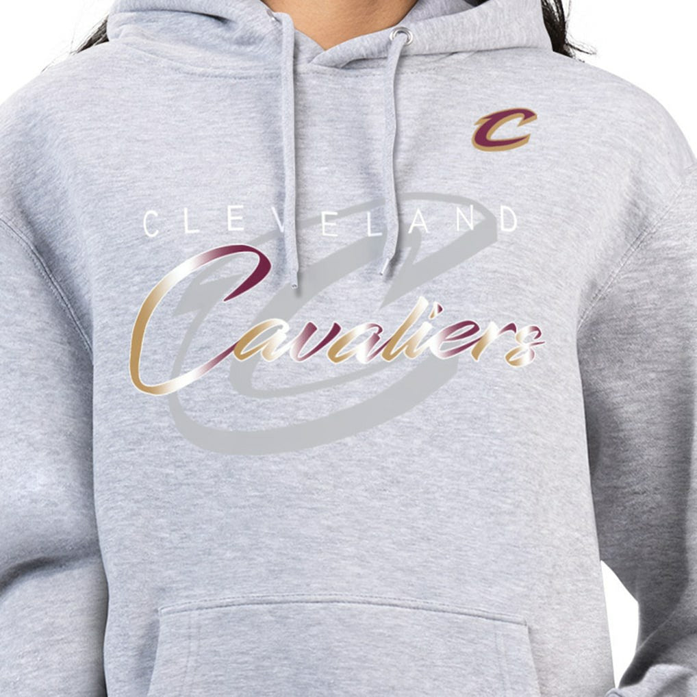 NBA Cleveland Cavaliers G-III 4Her by Carl Banks Women's Shadow Logo Tri-Blend Fleece Hoodie sale