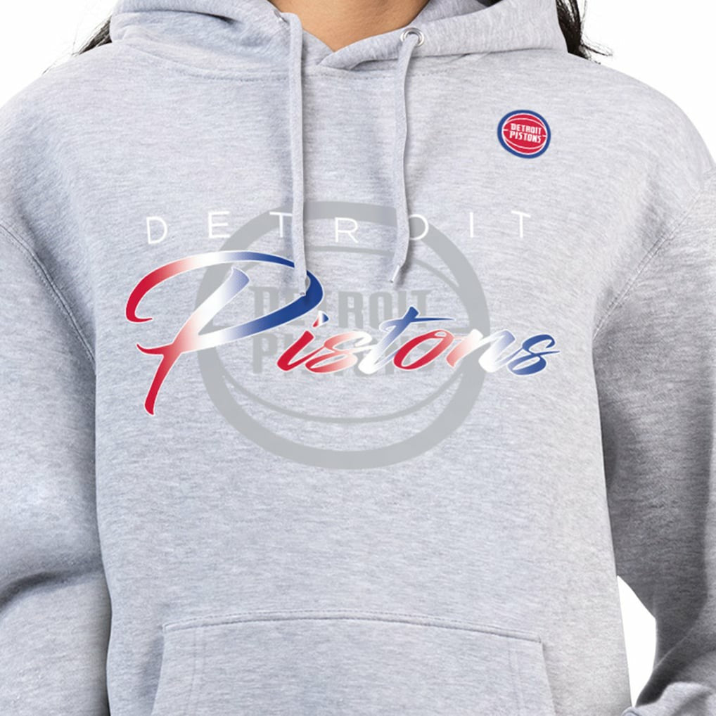 NBA Detroit Pistons G-III 4Her by Carl Banks Women's Shadow Logo Tri-Blend Fleece Hoodie sale