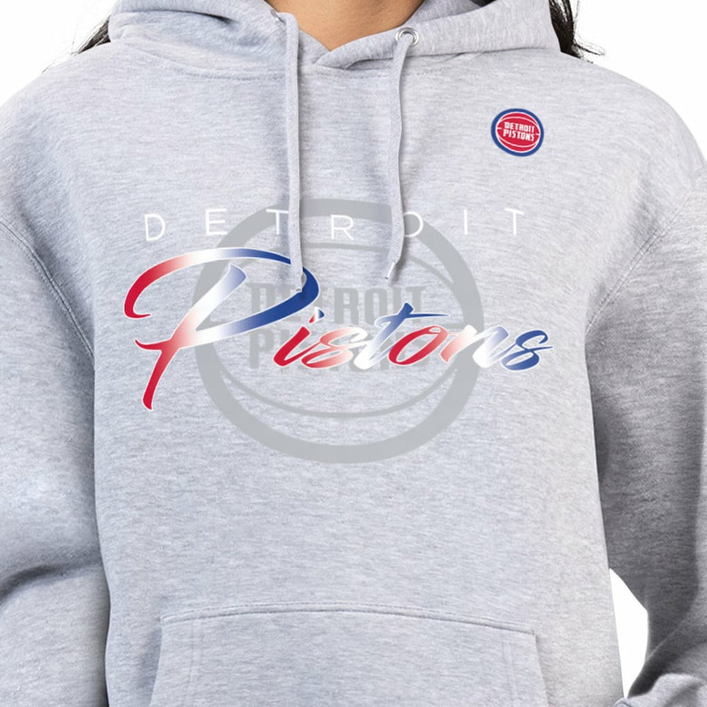NBA Detroit Pistons G-III 4Her by Carl Banks Women's Shadow Logo Tri-Blend Fleece Hoodie sale