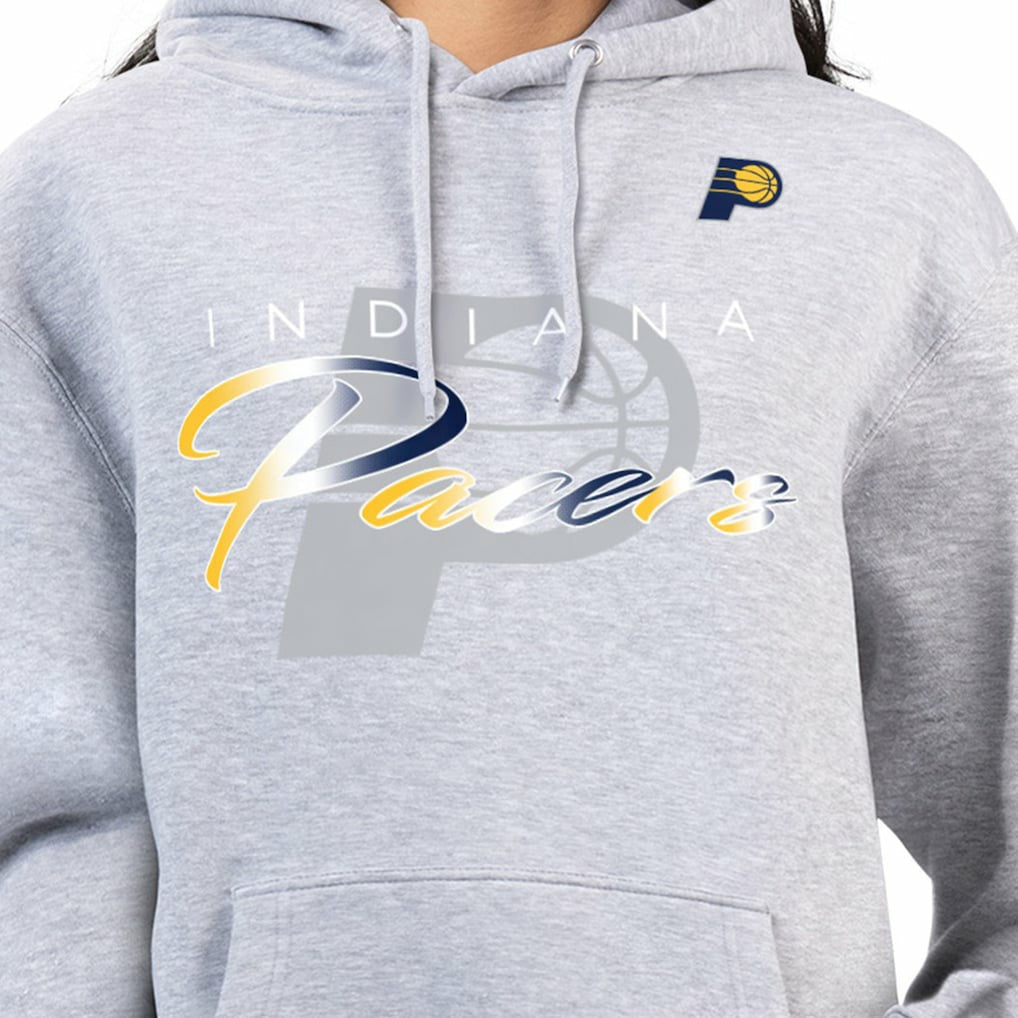 NBA Indiana Pacers G-III 4Her by Carl Banks Women's Shadow Logo Tri-Blend Fleece Hoodie