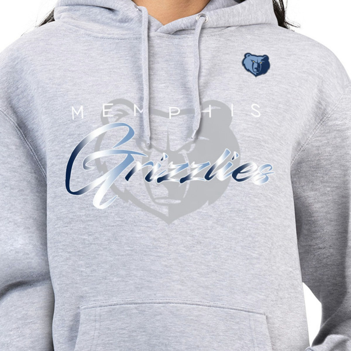 NBA Memphis Grizzlies G-III 4Her by Carl Banks Women's Shadow Logo Tri-Blend Fleece Hoodie