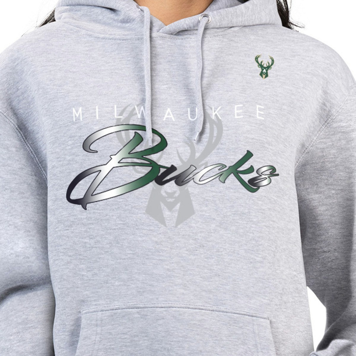 NBA Milwaukee Bucks G-III 4Her by Carl Banks Women's Shadow Logo Tri-Blend Fleece Hoodie