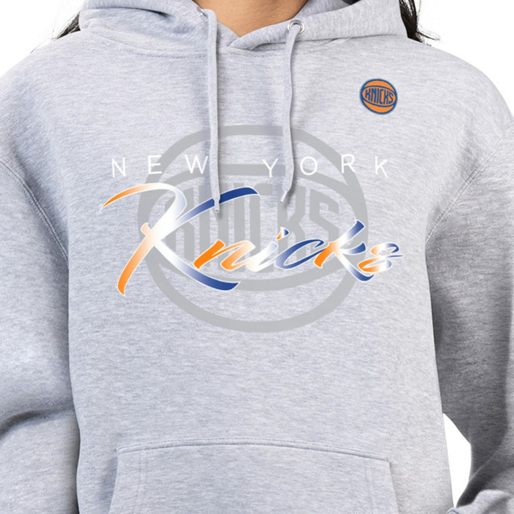 NBA New York Knicks G-III 4Her by Carl Banks Women's Shadow Logo Tri-Blend Fleece Hoodie