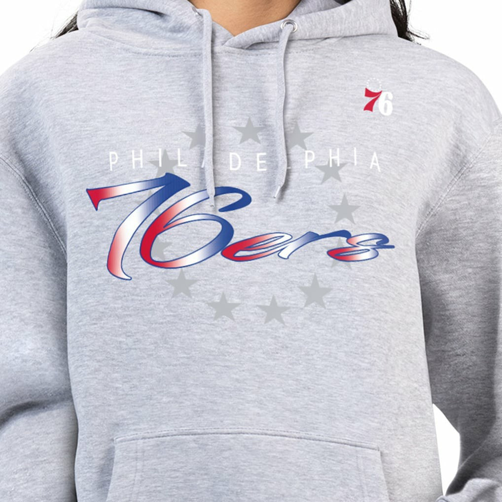 NBA Philadelphia 76ers G-III 4Her by Carl Banks Women's Shadow Logo Tri-Blend Fleece Hoodie