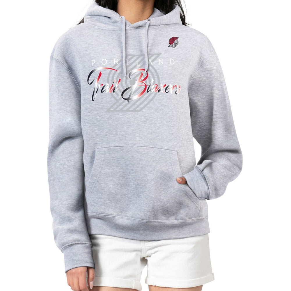 NBA Portland Trail Blazers G-III 4Her by Carl Banks Women's Shadow Logo Tri-Blend Fleece Hoodie