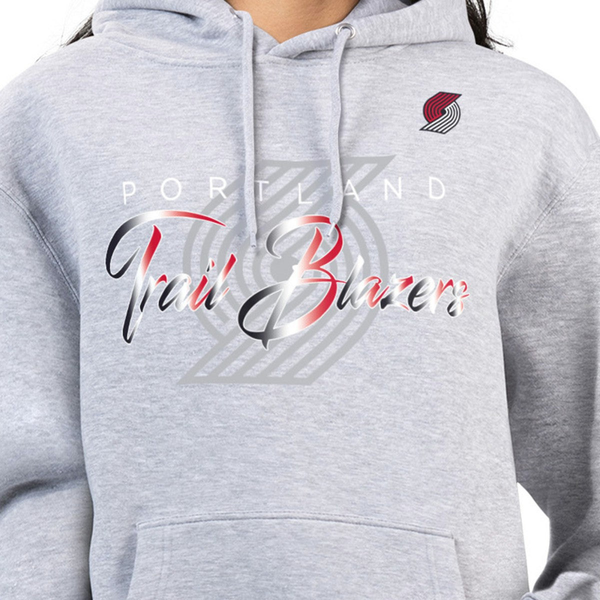 NBA Portland Trail Blazers G-III 4Her by Carl Banks Women's Shadow Logo Tri-Blend Fleece Hoodie