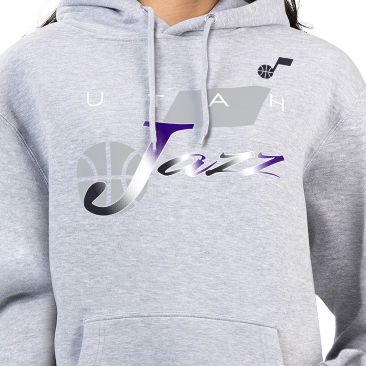 NBA Utah Jazz G-III 4Her by Carl Banks Women's Shadow Logo Tri-Blend Fleece Hoodie