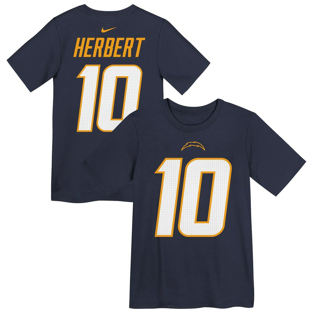 Justin Herbert  Youth Name & Number T-Shirt - Los Angeles Chargers