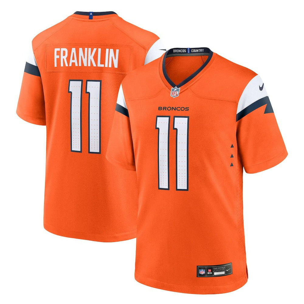 Troy Franklin  Team Game Jersey - Denver Broncos