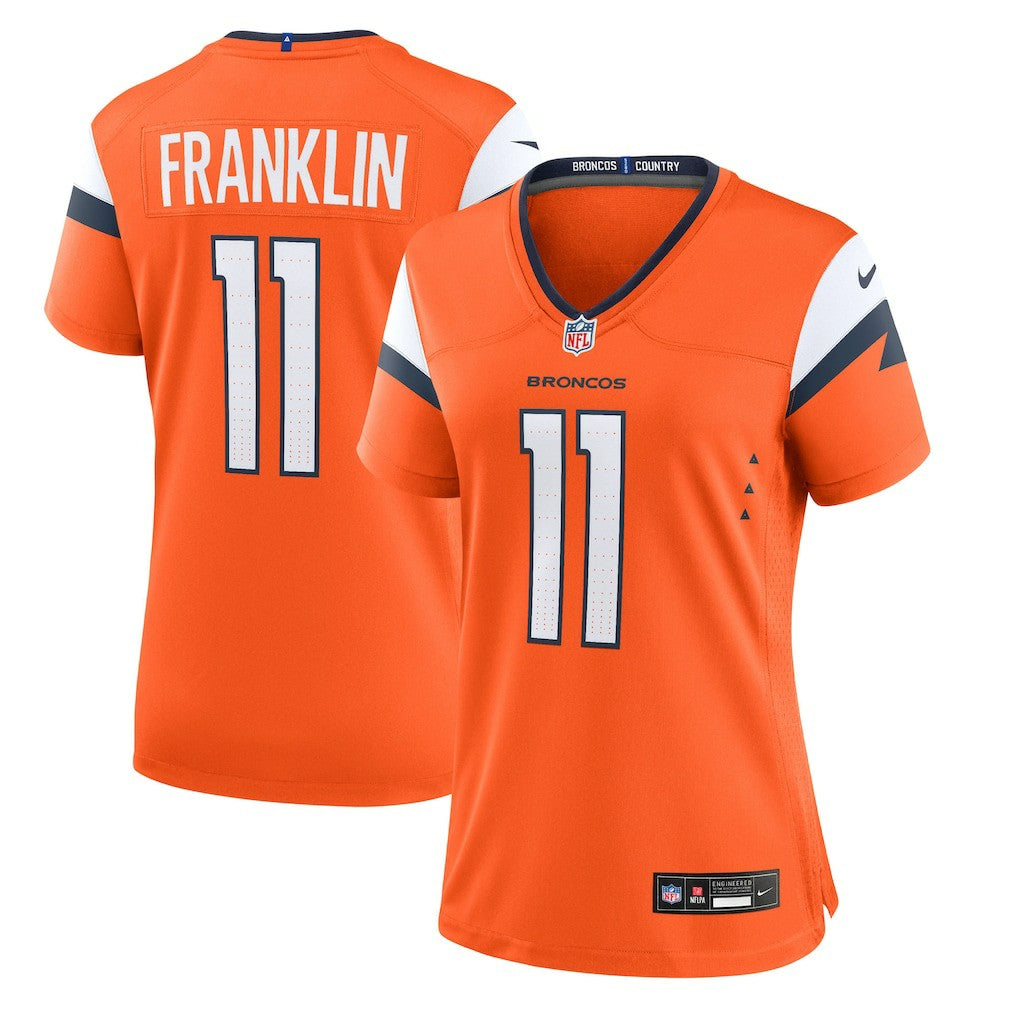 Troy Franklin  Women's Team Game Jersey - Denver Broncos