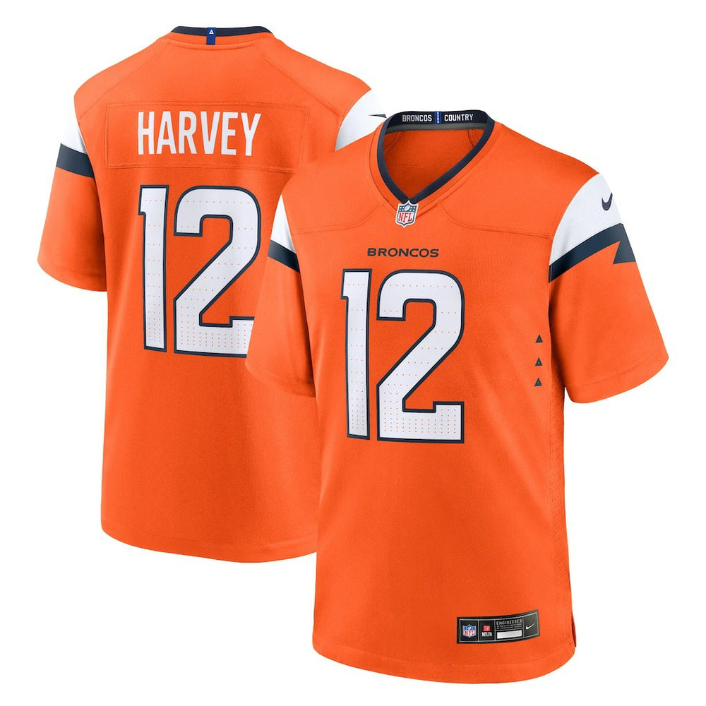 RJ Harvey  Team Game Jersey - Denver Broncos