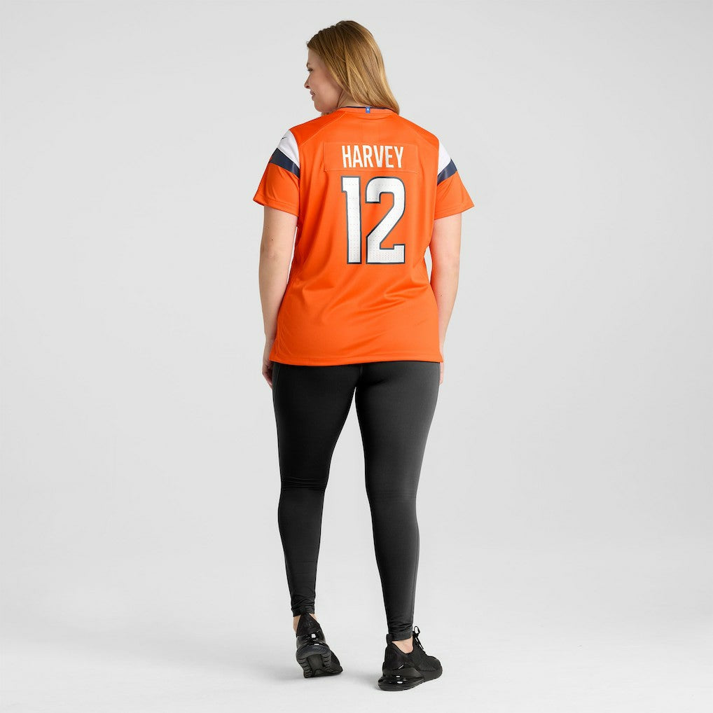RJ Harvey  Women's Team Game Jersey - Denver Broncos