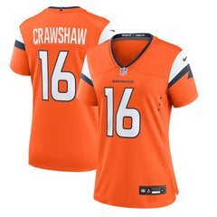 Jeremy Crawshaw  Women's Team Game Jersey - Denver Broncos