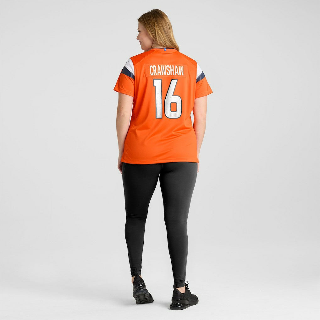 Jeremy Crawshaw  Women's Team Game Jersey - Denver Broncos