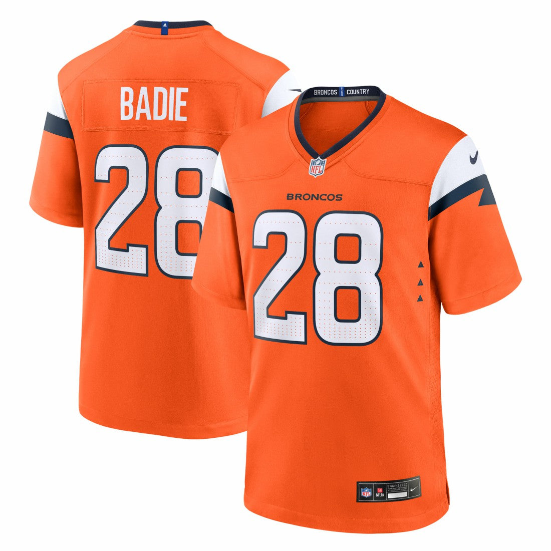 Tyler Badie  Team Game Jersey - Denver Broncos
