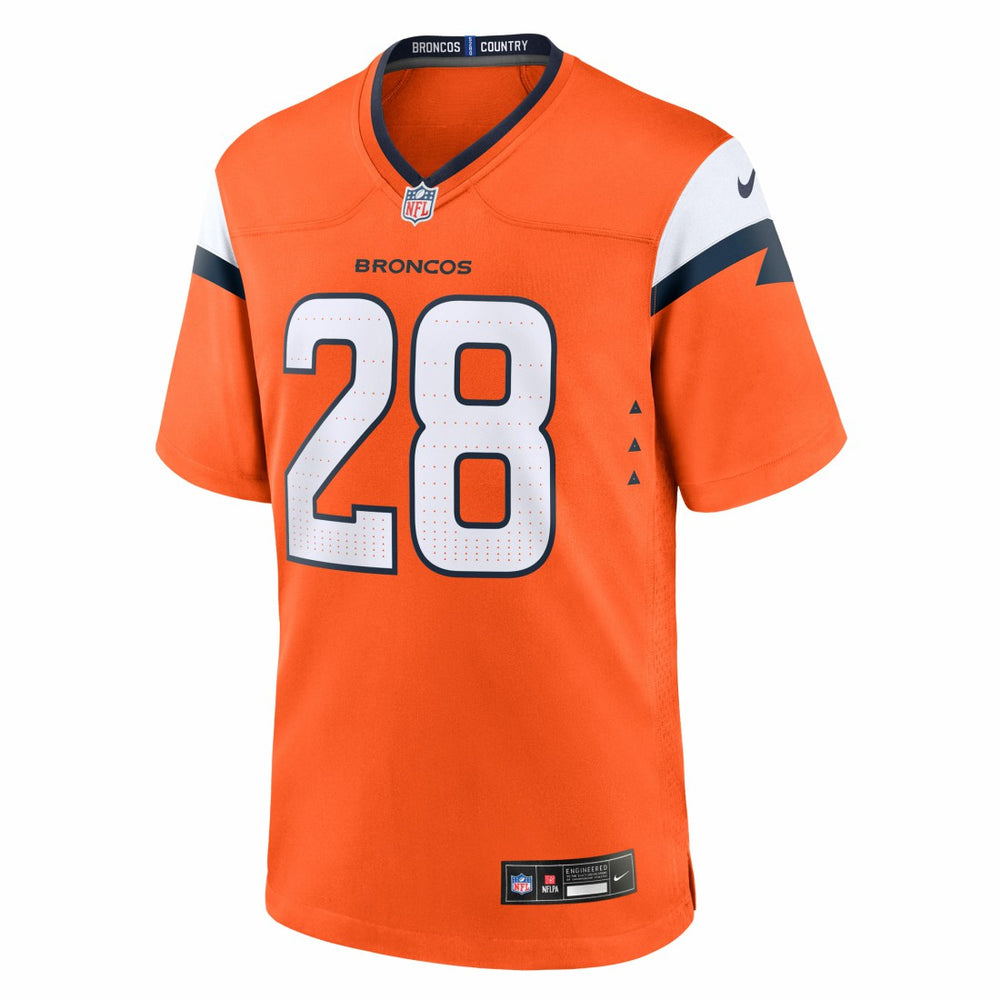 Tyler Badie  Team Game Jersey - Denver Broncos