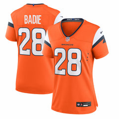 Tyler Badie  Women's Team Game Jersey - Denver Broncos