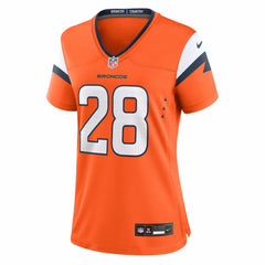 Tyler Badie  Women's Team Game Jersey - Denver Broncos