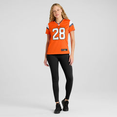 Tyler Badie  Women's Team Game Jersey - Denver Broncos
