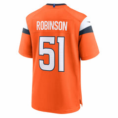 Que Robinson  Team Game Jersey - Denver Broncos