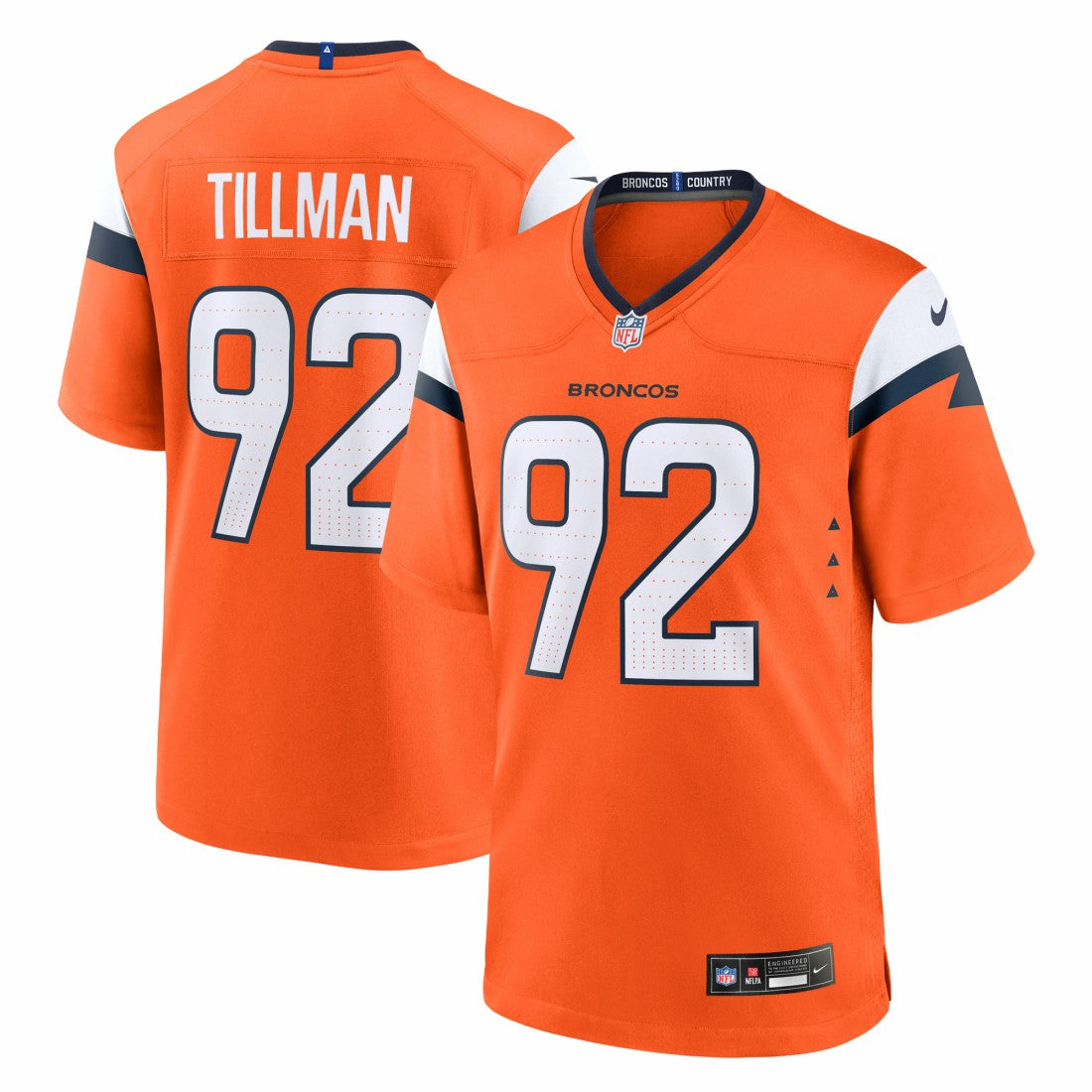 Dondrea Tillman  Team Game Jersey - Denver Broncos