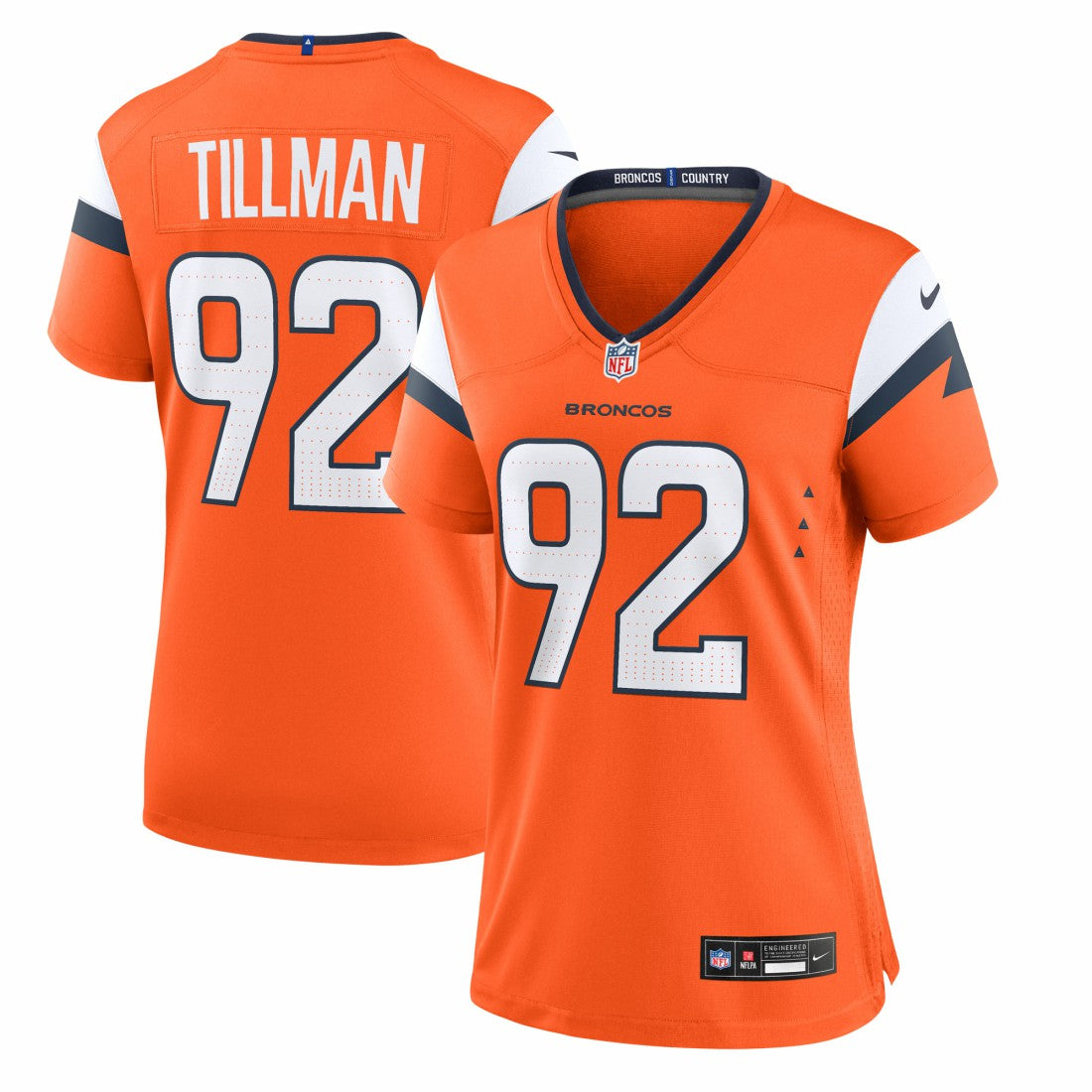 Dondrea Tillman  Women's Team Game Jersey - Denver Broncos