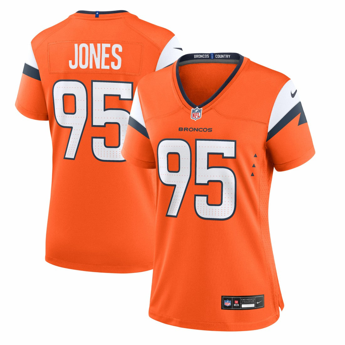Sai'vion Jones  Women's Team Game Jersey - Denver Broncos