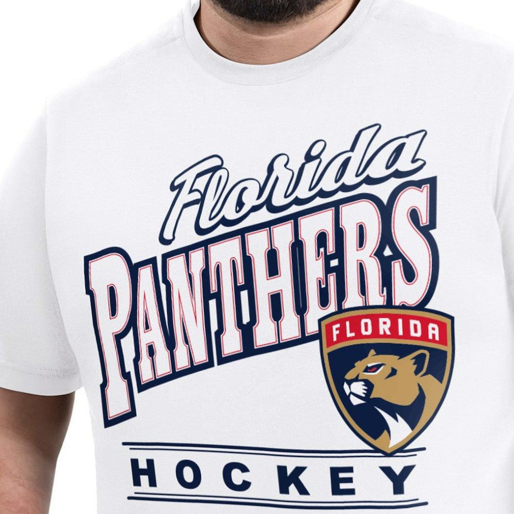 NHL White Florida Panthers G-III Sports by Carl Banks Adaptive Headliner T-Shirt
