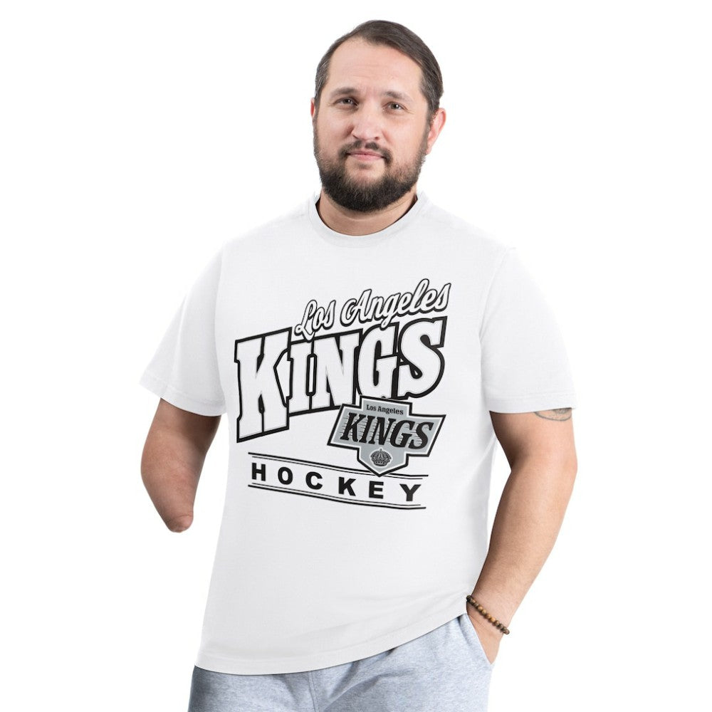 NHL White Los Angeles Kings G-III Sports by Carl Banks Adaptive Headliner T-Shirt