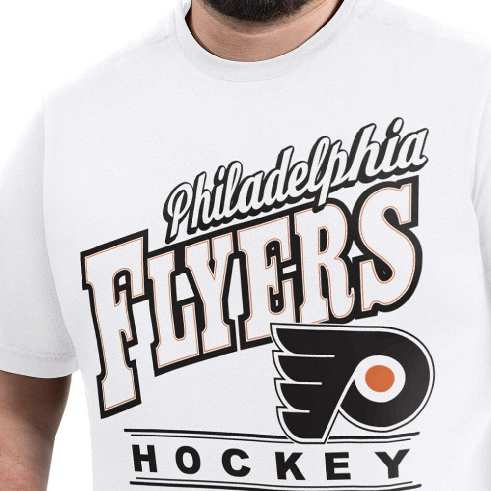 NHL White Philadelphia Flyers G-III Sports by Carl Banks Adaptive Headliner T-Shirt