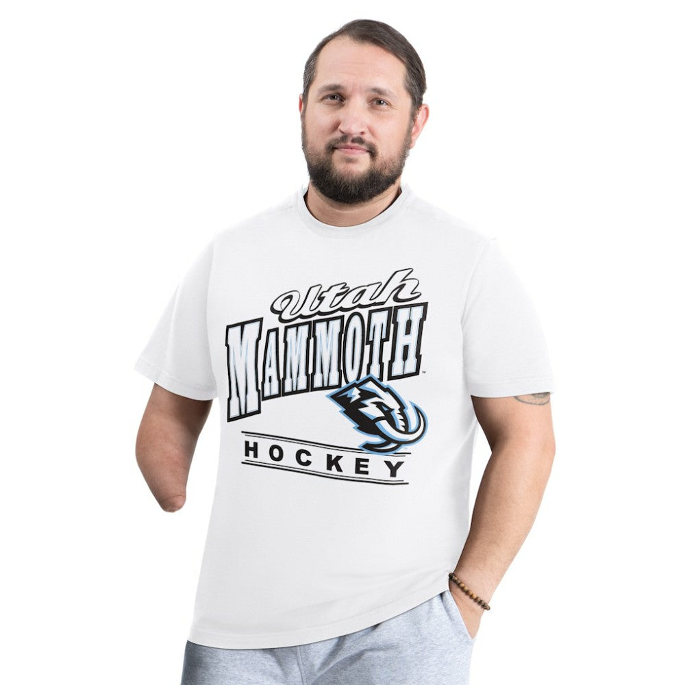 NHL White Utah Mammoth G-III Sports by Carl Banks Adaptive Headliner T-Shirt
